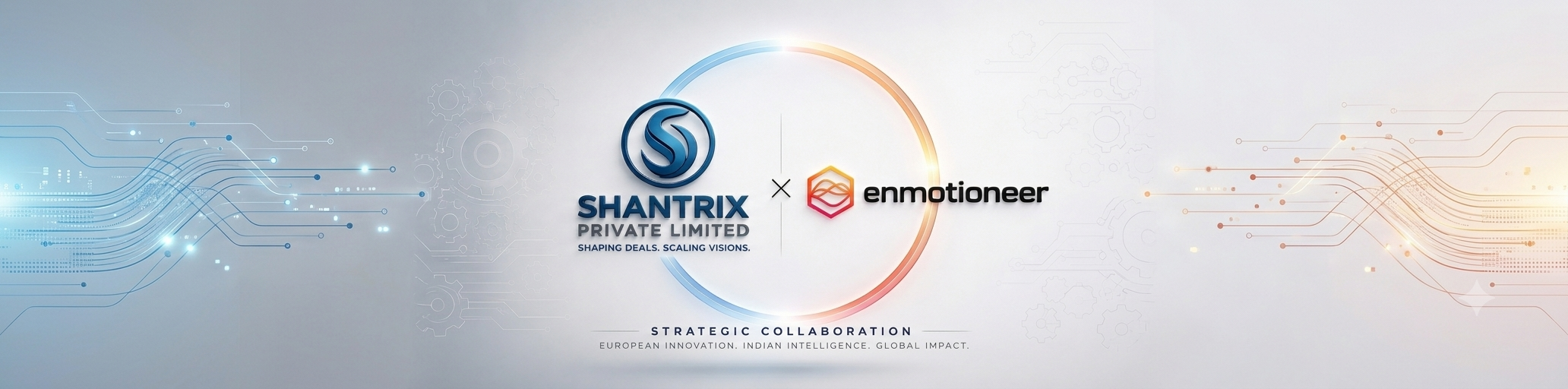 Shantrix and Enmotioneer strategic collaboration banner